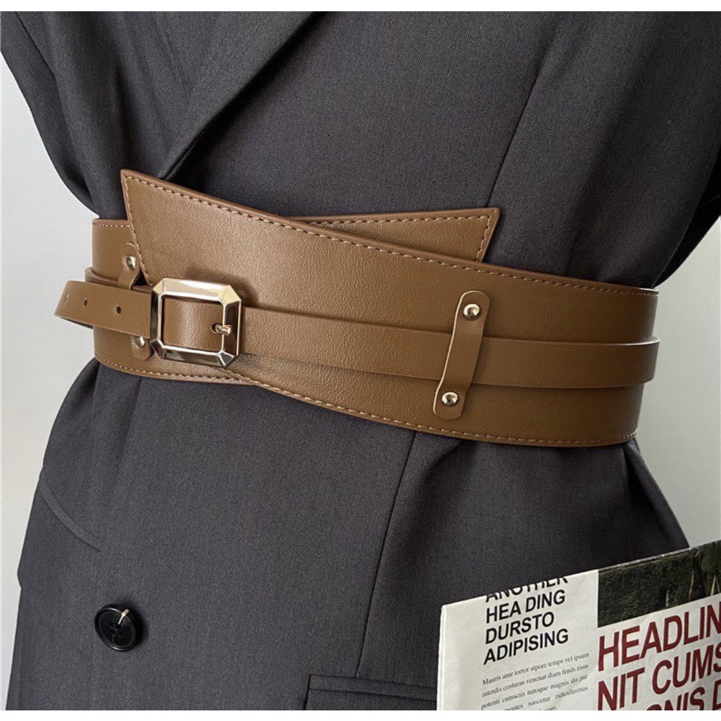 Đai Váy Bản To Sang Chảnh - thắt lưng đai váy 2 trong 1