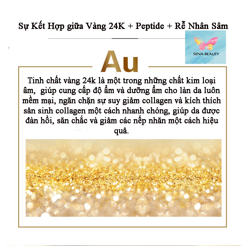 Serum Dưỡng Ẩm Trẻ Hóa Da Xóa Nhăn Chiết Xuất Nhân Sâm Vàng Ginseng Gold Polypeptide 100ML