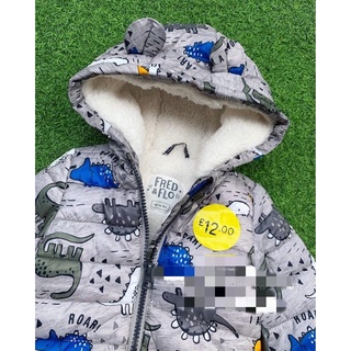 Áo khoác phao khủng long F&F sz 9/12M
