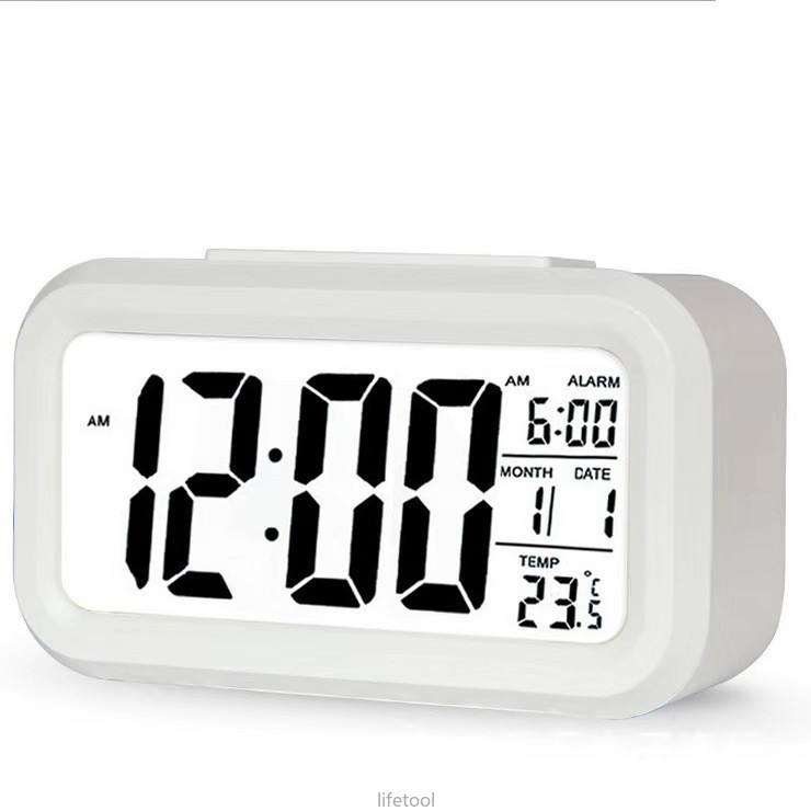 Đồng Hồ Báo Thức Thông Minh Tích Hợp Màn Hình Lcd Hiển Thị Nhiệt Độ