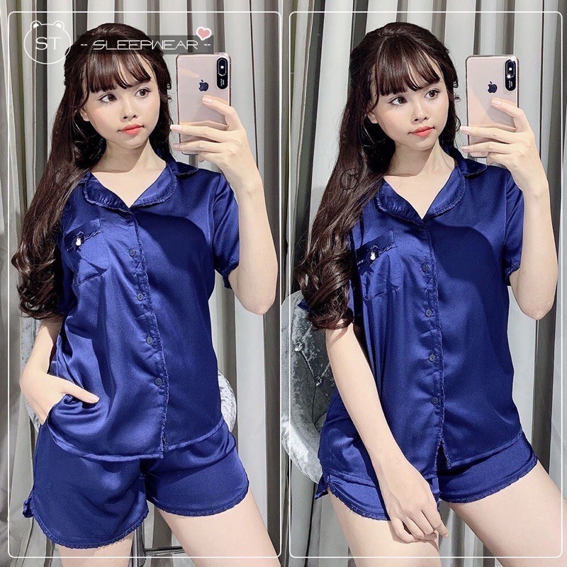 Đồ bộ lụa bèo đùi siêu xinh chất mềm mát