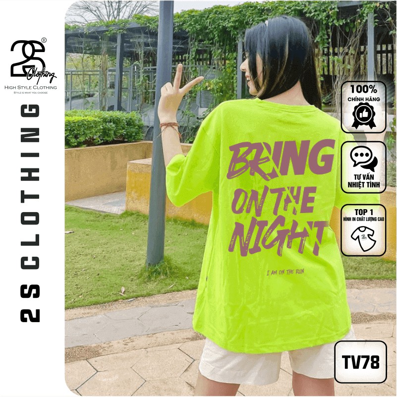 Áo Thun Unisex 2s Clothing Form Rộng Giấu Quần Unisex Nam Nữ Áo Thun Basic Cotton Oversize Giá Rẻ In Style Ulzzang TV78 | BigBuy360 - bigbuy360.vn