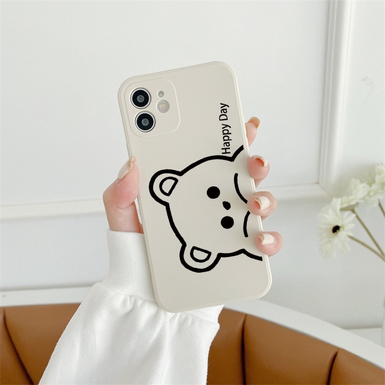 Ốp điện thoại in hình gấu chúc may mắn cho iphone 6 6s 7 8 plus/x/xs/xr/xsmax/11/12/13/pro/promax | BigBuy360 - bigbuy360.vn