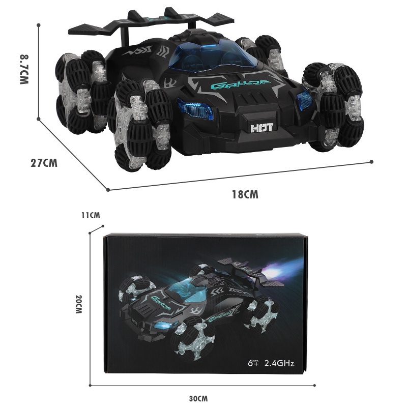 Xe đua điều khiển từ xa drift cực ngầu bánh xoay 360 độ