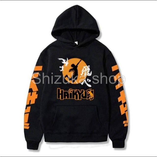 Áo Khoác Hoodie In Hình Anime Shizuka Shop - Haikyuu Hinata Kageyama Karasuno