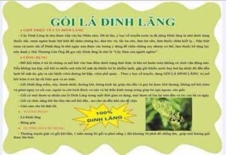 Gối đinh lăng cho trẻ sơ sinh