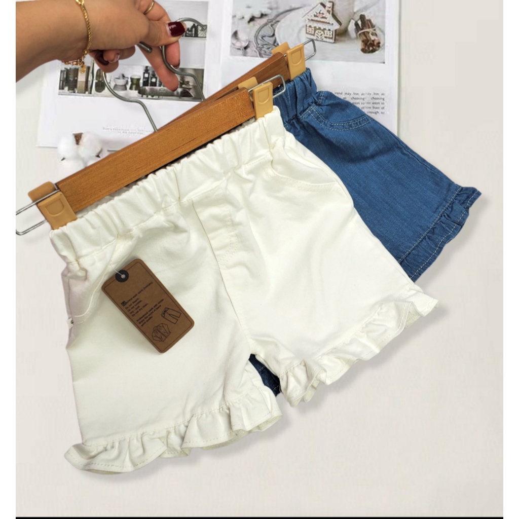 KND04- SIÊU PHẨM Quần short đùi kaki- thô mềm cho bé Gái siêu đẹp từ 8-25kg