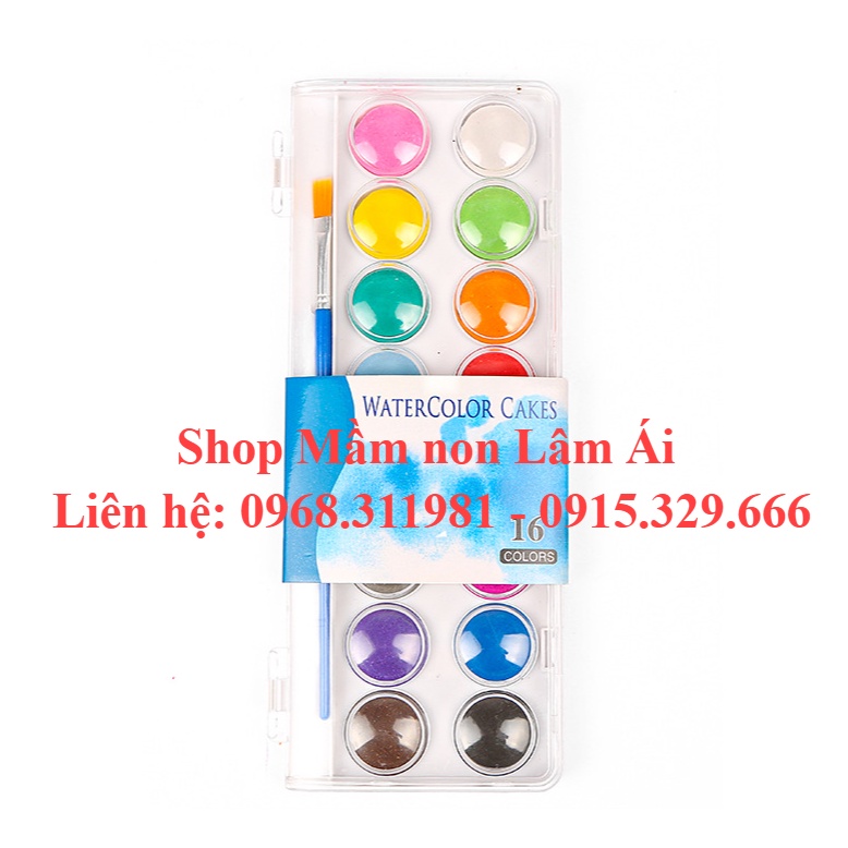 Vỉ màu nước 16 màu