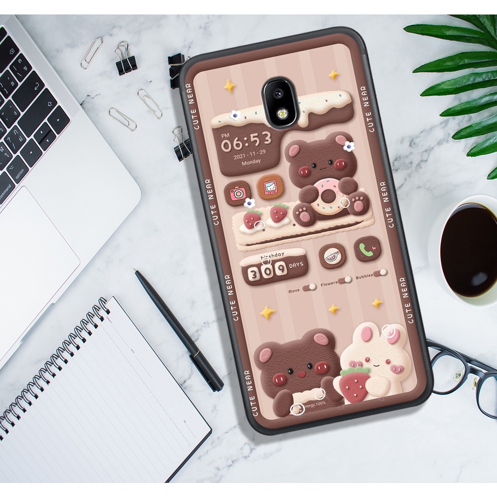 Ốp Lưng SamSung J3 Pro - J5 Pro - J7 Pro - J7 Plus , In Hình "Lovely Bear". Đẹp, Bền, Màu Sắc Bắt Mắt.