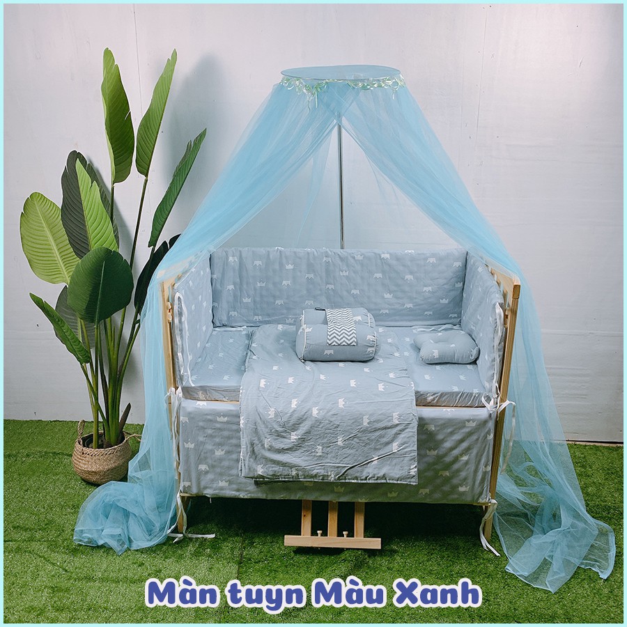 Bộ Khung Treo Màn Cũi,  Màn Tuyn Có 3 Màu Sắc Có Cửa Cho Bé BeBe Moon