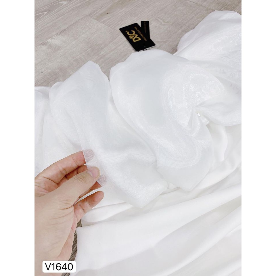 Đầm trắng body bẹt vai sanh chảnh V1640