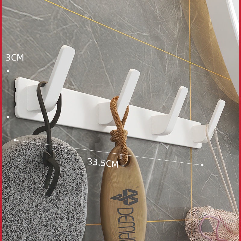 Móc Dán Tường Bằng Hợp Kim Nhôm Dày Dặn Siêu Chắc Tiện Dụng Cho Nhà Tắm