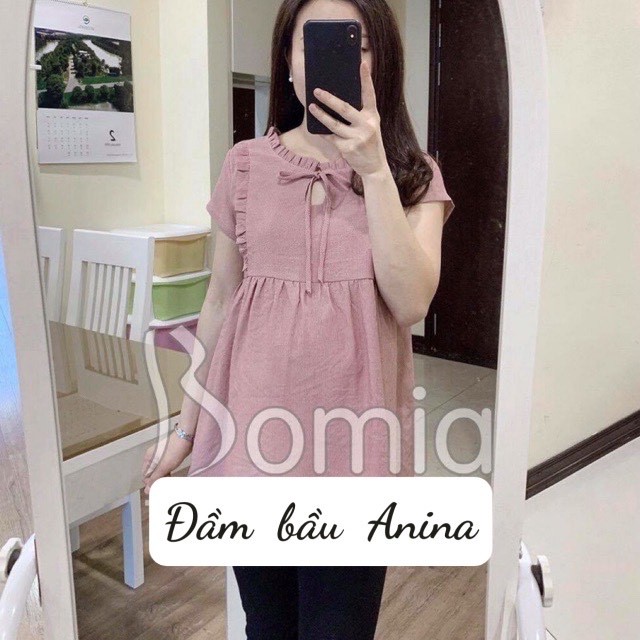Áo bầu đũi chuẩn đẹp- Áo bầu hè có 3 màu đáng yêu A08