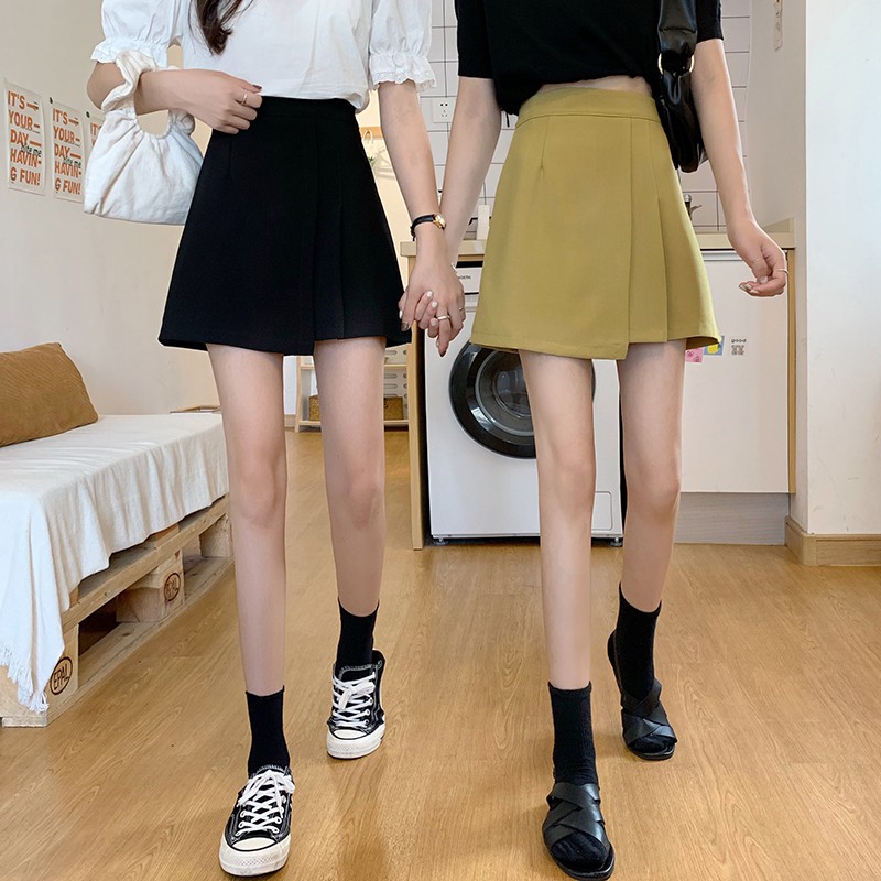 Chân Váy XIAOZHAINV Chữ A Eo Cao Phong Cách Retro Trẻ Trung Cho Nữ | BigBuy360 - bigbuy360.vn