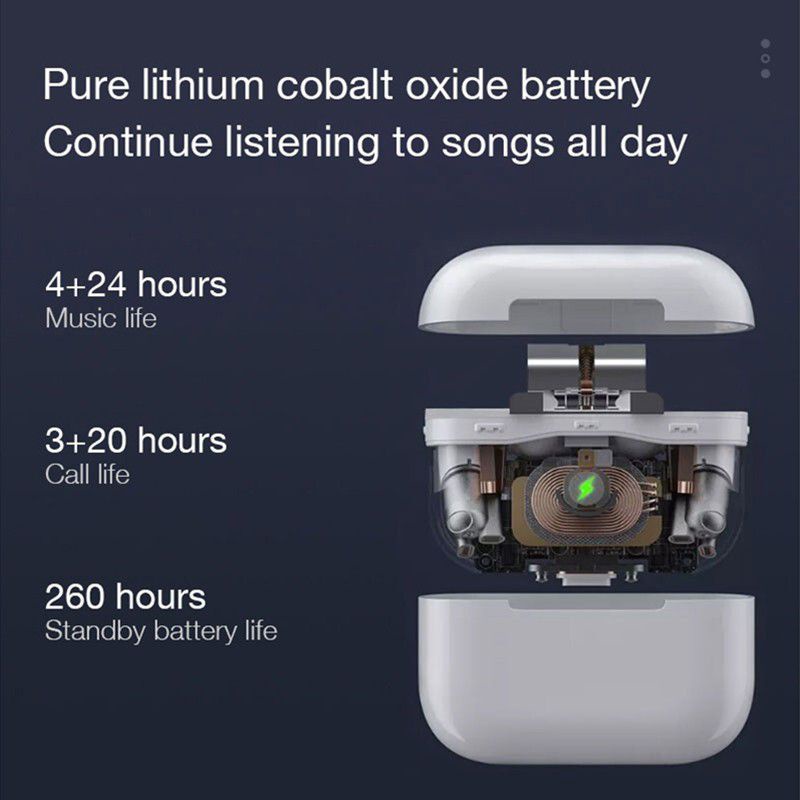 Tai nghe Bluetooth PRO4 Cảm ứng vân tay, công nghệ Bluetooth 5.0