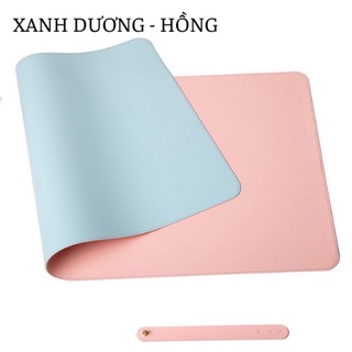Tấm Lót Chuột 2 Mặt  - Thảm Da Trải Bàn Làm Việc - Miếng Lót Bàn Phím, Chuột