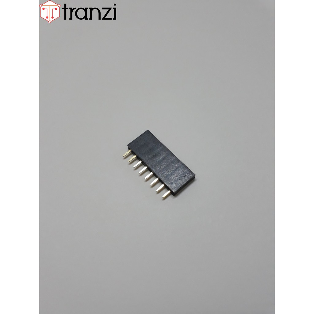 Giăm cắm 2.54mm đơn cái thẳng 8P 8.5mm đen - túi 10 cái