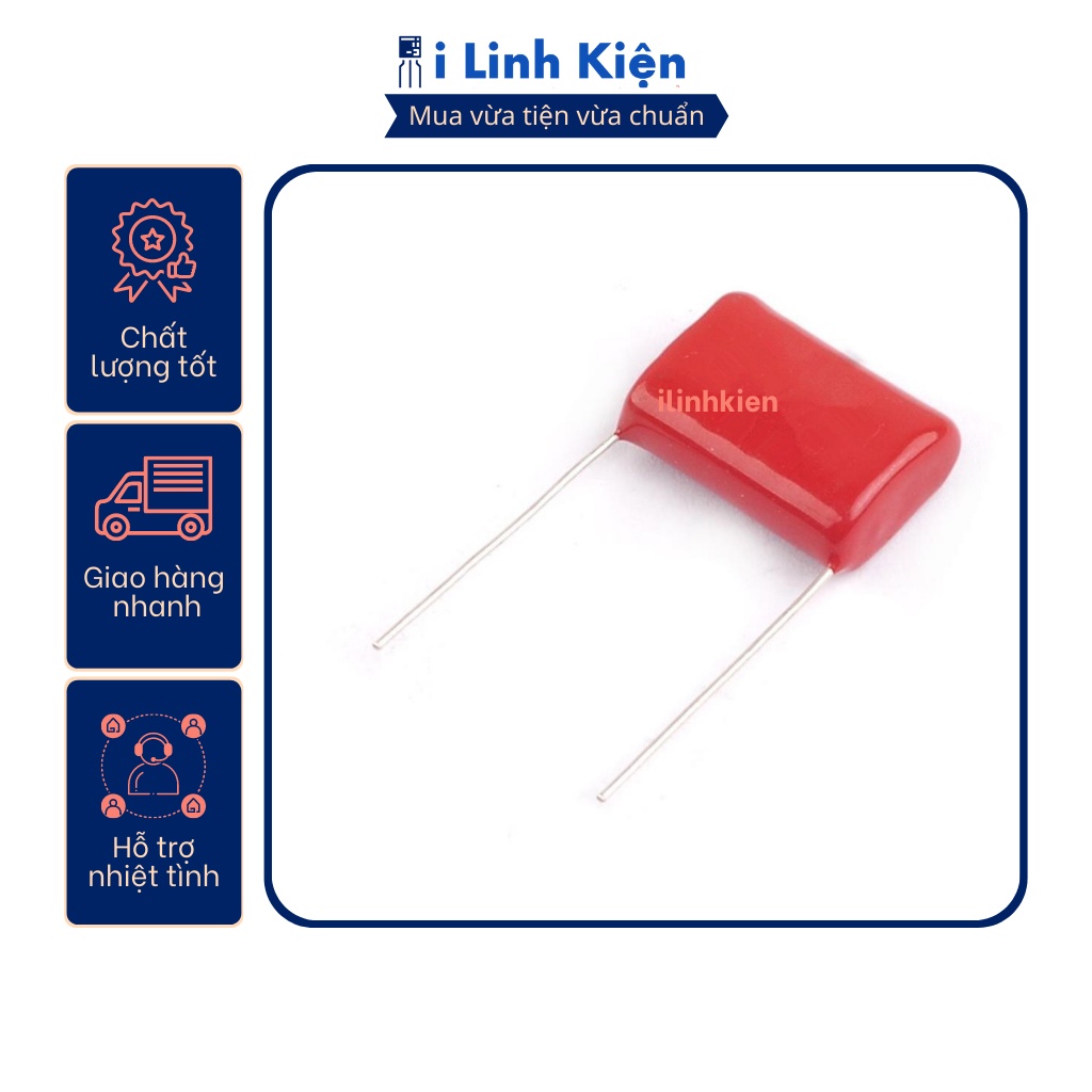 Tụ CBB 105J 1uF 630V chất lượng tốt.
