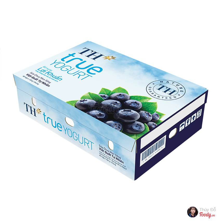 TH*true YOGURT Thùng 48 hộp 100g Sữa chua ăn 6 vị TỰ NHIÊN