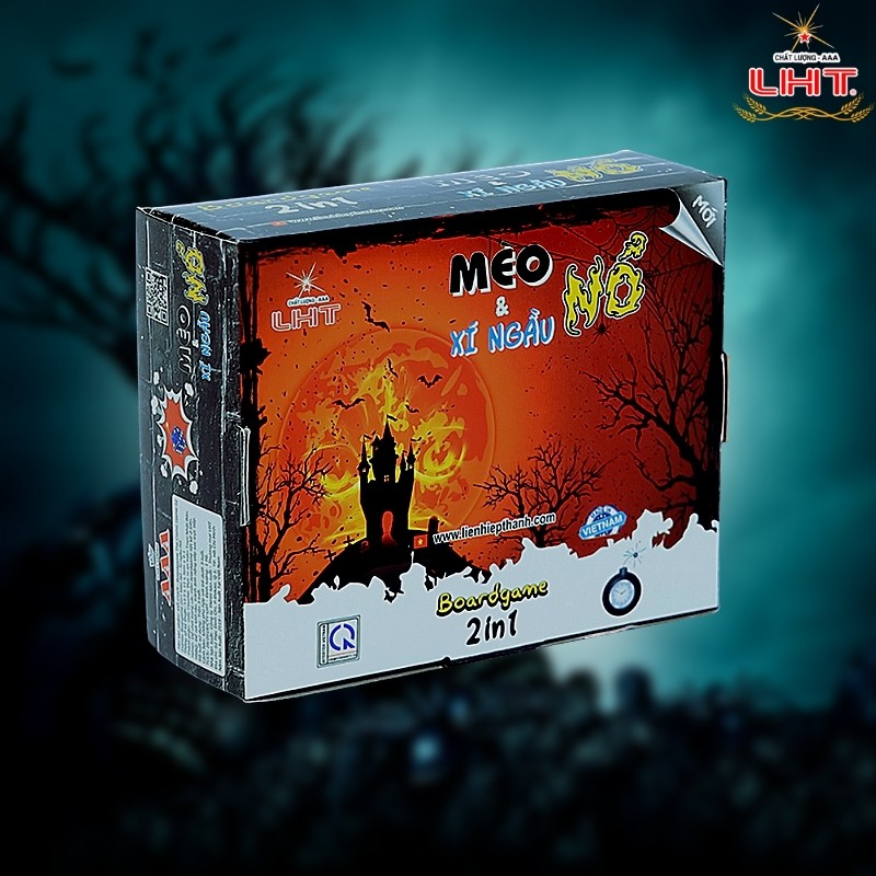 Boardgame 2in1 Mèo Nổ - Xí ngầu Lắc, dễ chơi cho cả trẻ em và người lớn từ 4 - 7 người [Chính hãng AAA-LHT]