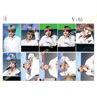 [BTS] Set Sticker V Taehyung - 9 mẫu (có nhiều mẫu hình dán Kpop)