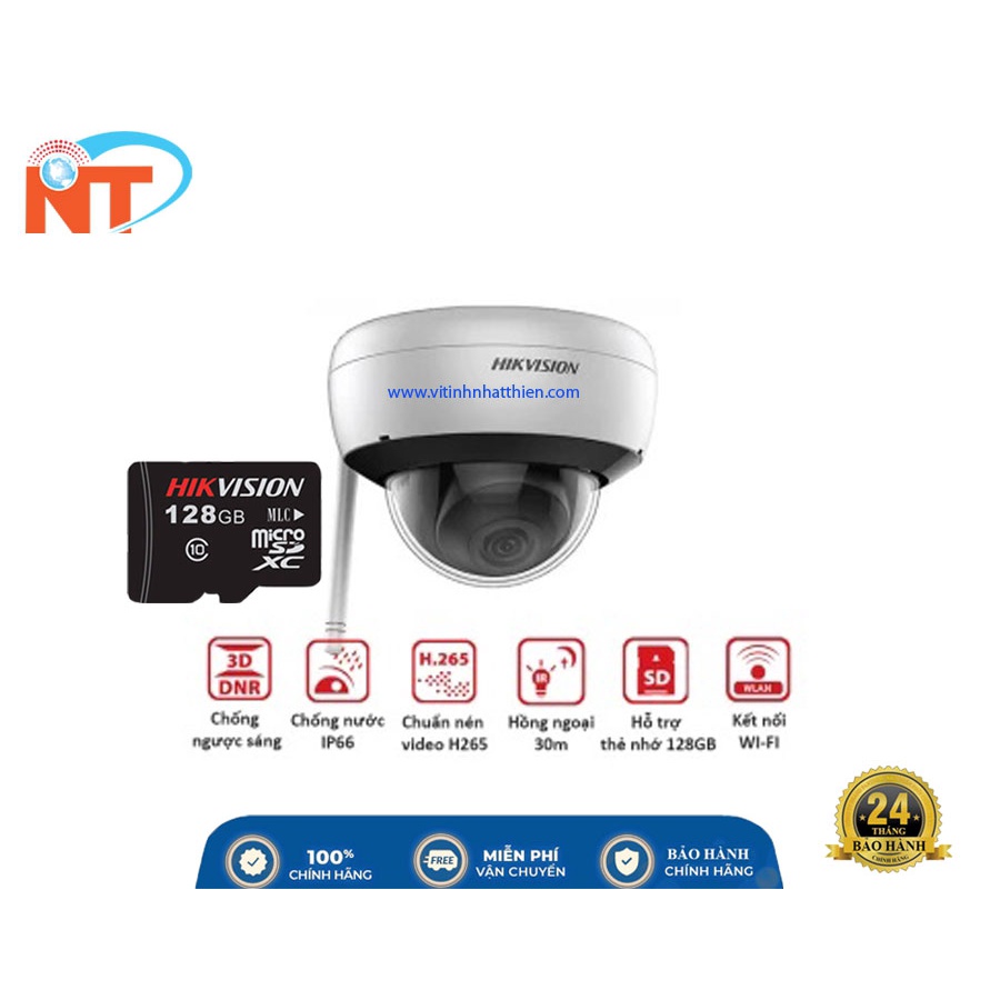 CAMERA IP DOME HỒNG NGOẠI HIKVISION DS-2CD2121G1-IDW1 2.0 MEGAPIXEL