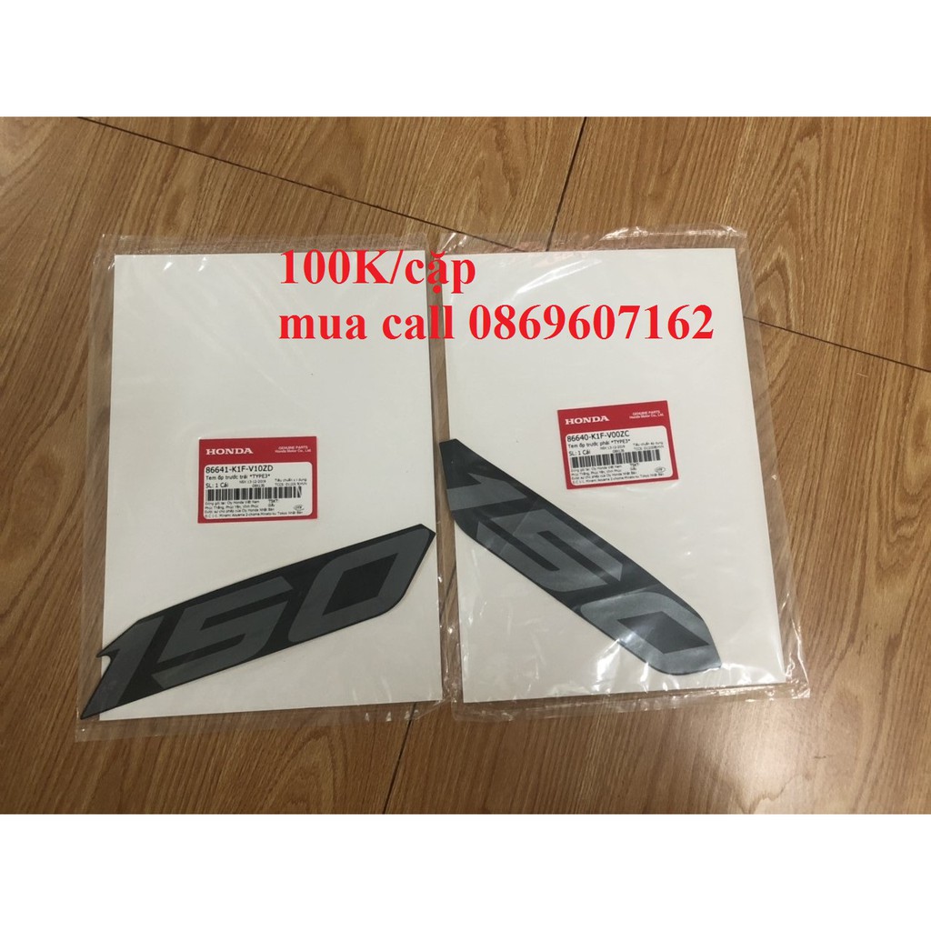 Tem Chữ 150 xe Air Blade 2020