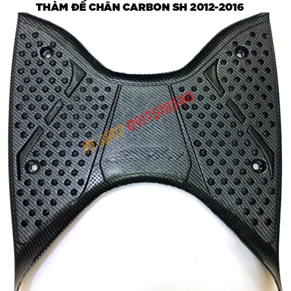 THẢM ĐỂ CHÂN SƠN CARBON HONDA SH 2012 - 19, SH MODE, AB, LEAD, VISION