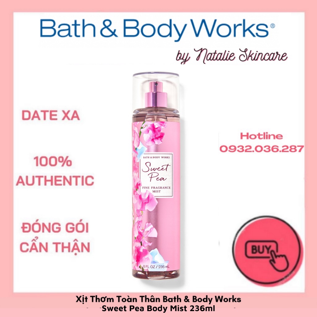 Xịt Thơm Sweet Pea Bath And Body Works Body Mist 236ml