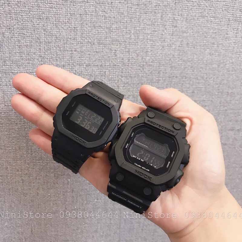 Đồng hồ cá tính cho nam, nữ Full Đen GX-56BB