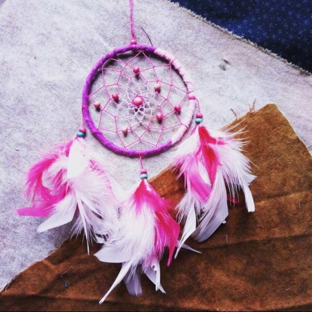 DREAMCATCHER Màu Hồng Tặng Bạn Gái (ẢNH THẬT) | Dream Catcher | Vòng bắt giấc mơ