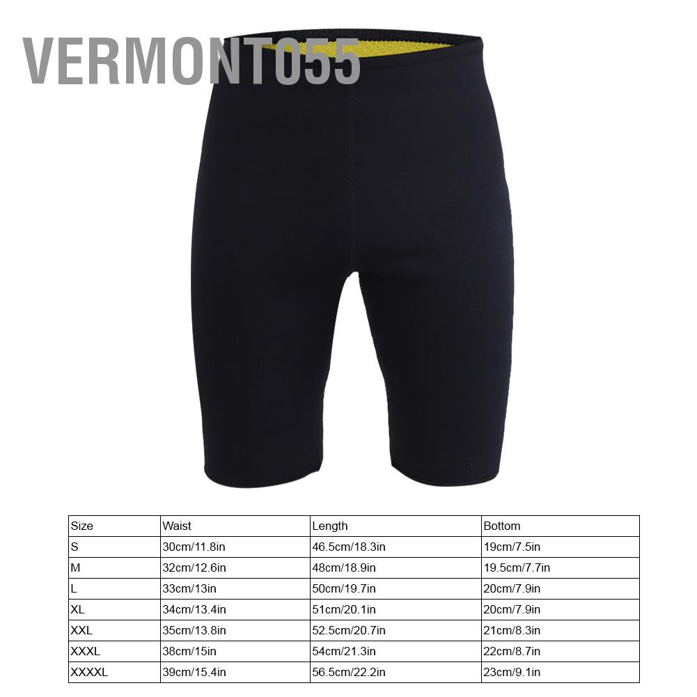 Vermont055 Slimming Body Shaper Stretch Shorts Neoprene Fitness Runnning Unisex Panties