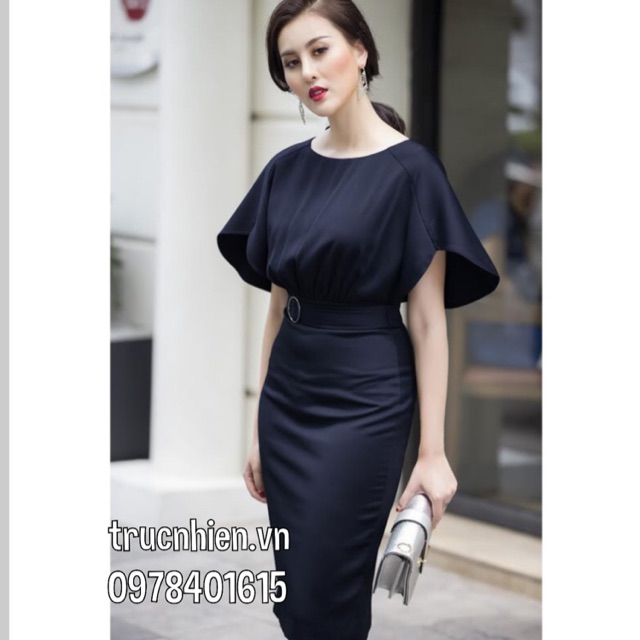 Đầm Công Sở Tay Cánh Tiên Cao cấp kèm ảnh thật