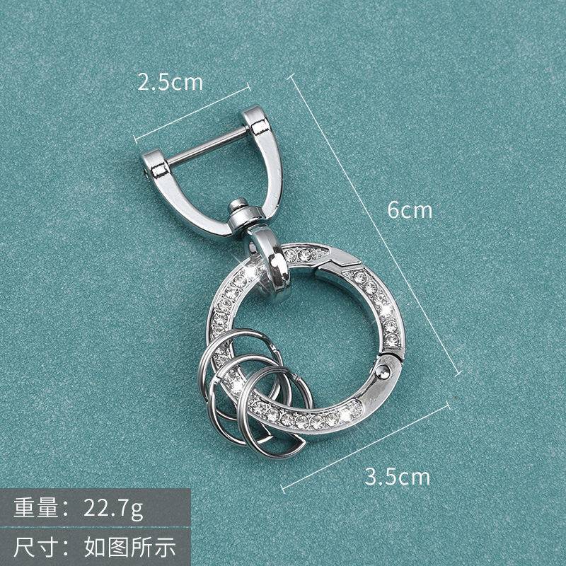 Móc Khóa Xe Hơi Đính Kim Cương Đơn Giản Sáng Tạo