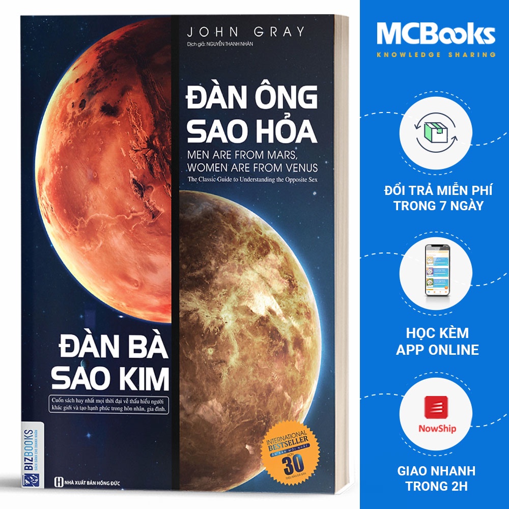 Sách - Đàn Ông Sao Hỏa - Đàn Bà Sao Kim - BIZbooks