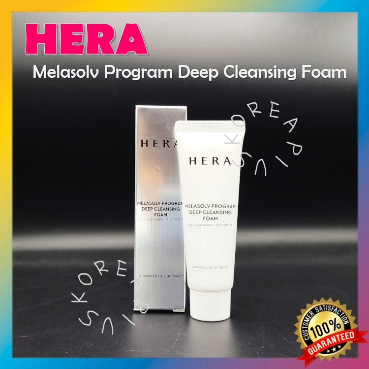 Sữa rửa mặt HERA Melasolv Program tạo bọt làm sạch sâu 50g (hạt cellulose + kế sữa)