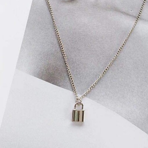 Dây chuyền bạc liền mặt khóa