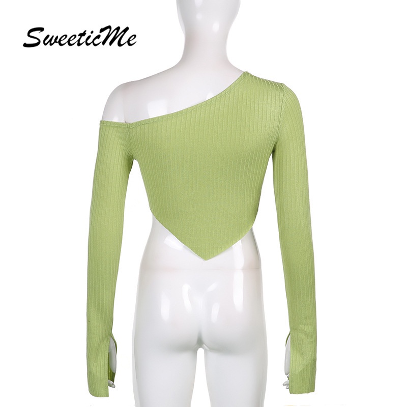 Áo Thun Tay Dài Lệch Vai Thiết Kế Mới Cho Nữ | BigBuy360 - bigbuy360.vn