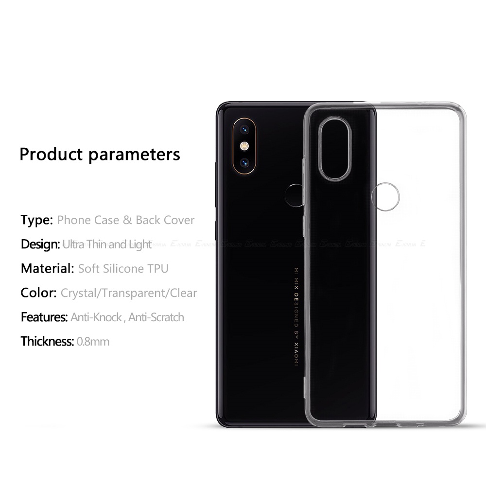 Ốp ĐiệN ThoạI Trong SuốT Siêu MỏNg Cho XiaoMi Mi Mix 4 2S Max 3 2 A3 A1 A2 Lite Civi 1S
