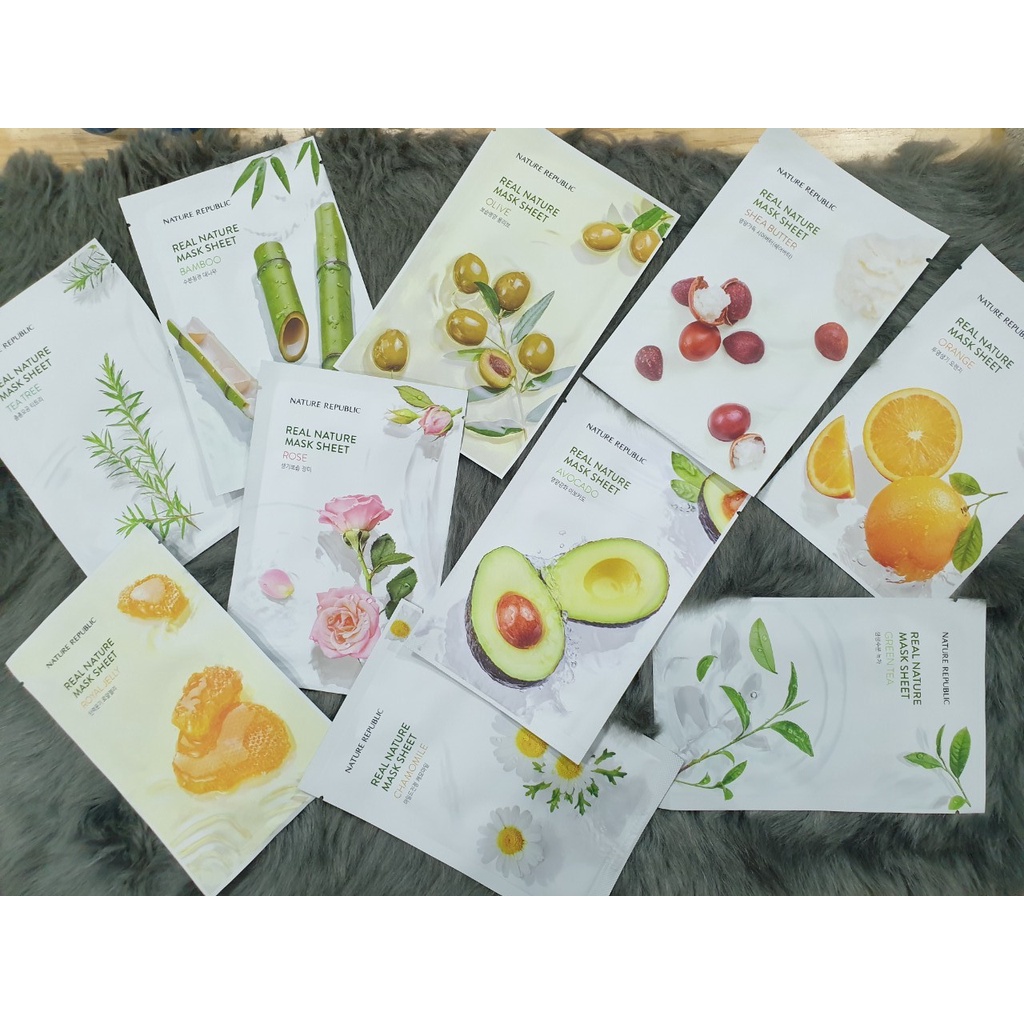Mặt Nạ Giấy Dưỡng Da Nature Republic Real Nature Mask Sheet 23ml