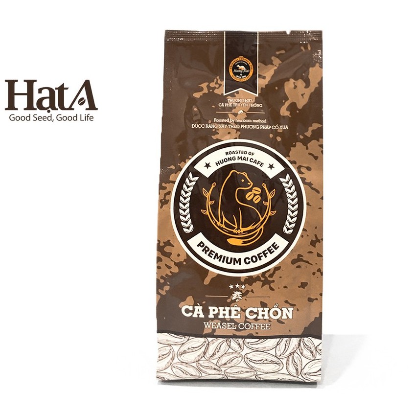 Cà phê chồn Hương Mai Cafe Premium Weasel Coffee nguyên chất hương thơm đậm đà 250gr