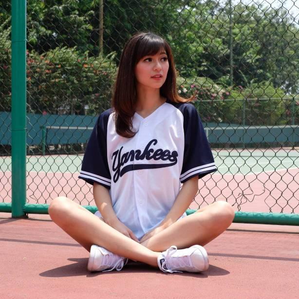 Áo Bóng Chày Màu Trắng Hải Quân yankees (Nghệ Thuật. X8178)