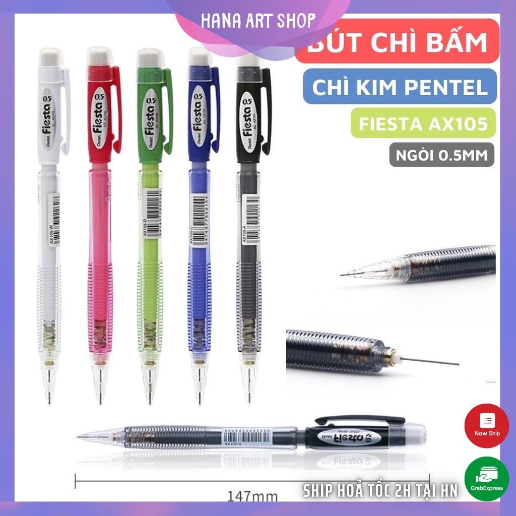 Bút Chì Bấm Pentel Bút Chì Kim Pentel Fiesta AX105 Nhiều Màu Ngòi 0.5mm