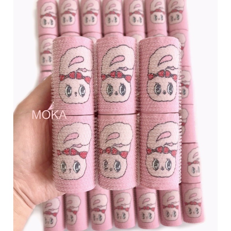 Lô cuốn tóc lõi nhôm hình thỏ cute 12x3,2cm (Ảnh thật shop tự chụp)