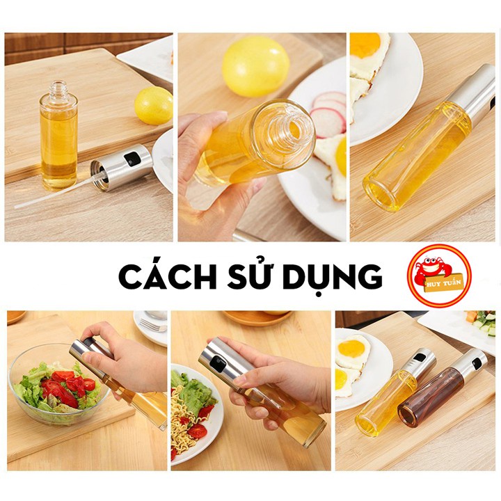 Chai Xịt Dầu Ăn Cho Nồi Chiên Không Dầu Mini Tiện Lợi Đa Năng