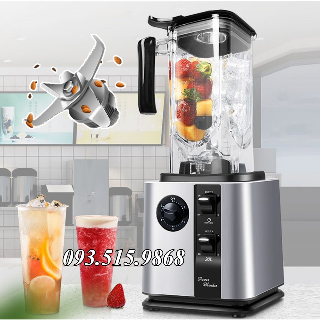 Máy Xay Công Nghiệp Chuyên Dụng BLENDER MIXING [ 2200W ], Xay Đá Bi, Sinh Tố Đá, Xay Thịt Cá , Xay Hạt, Xay Bột