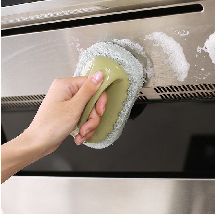 Bàn Chải Vệ Sinh Đa Năng Có Tay Cầm (Bàn Chải Mướp)