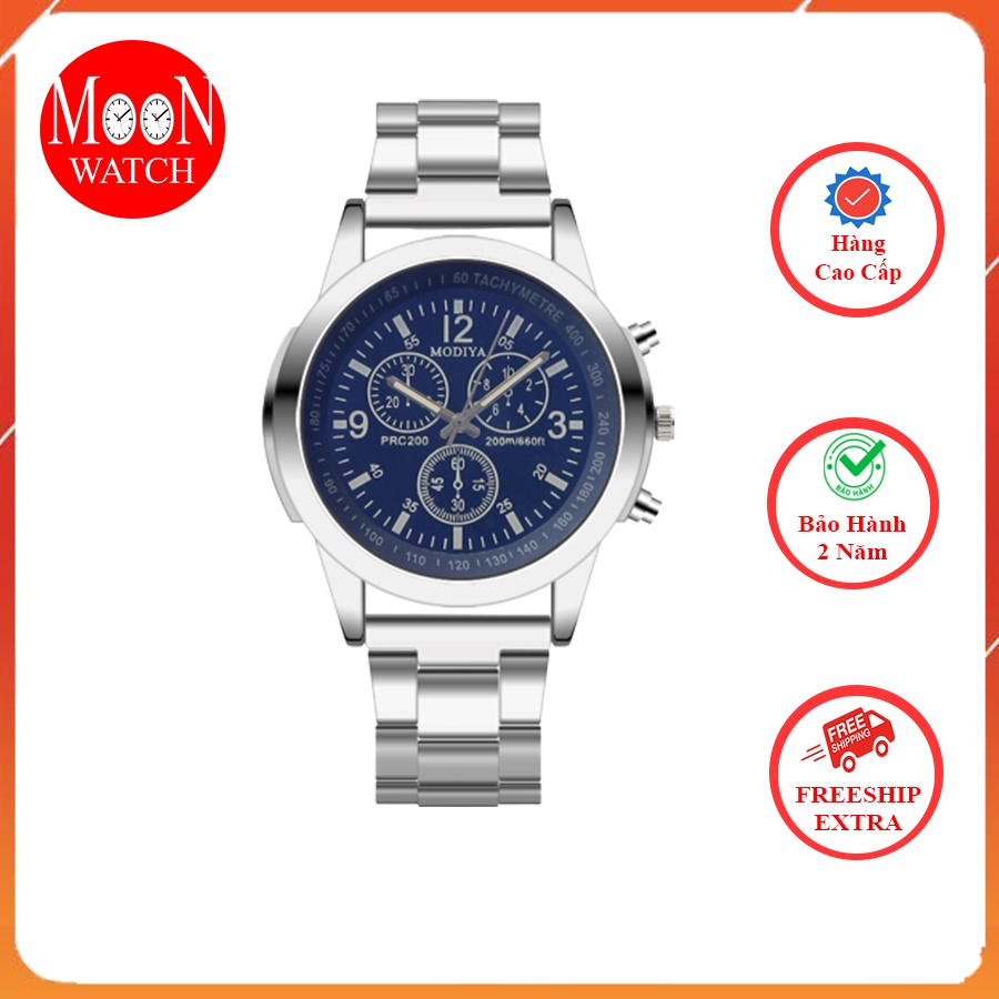 Đồng Hồ Nam CMK Mặt Tròn 40mm Phiên Bản 2021 Dây Kim Loại Bảo Hành 2 Năm A26 - Moon Watch