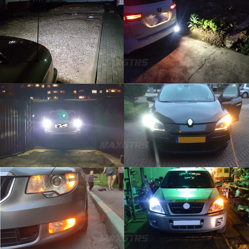 Set 2 Bóng Đèn LED Canbus P21W 1156 BA15S 1200LM Chuyên Dụng Cho Skoda Superb Octavia 2 FL 2010 2011 2012 2013