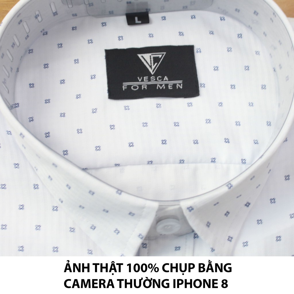 Áo sơ mi họa tiết nam chấm bi công sở Luis chất vải co giãn nhẹ ôm dáng thời trang Hàn Quốc L | BigBuy360 - bigbuy360.vn